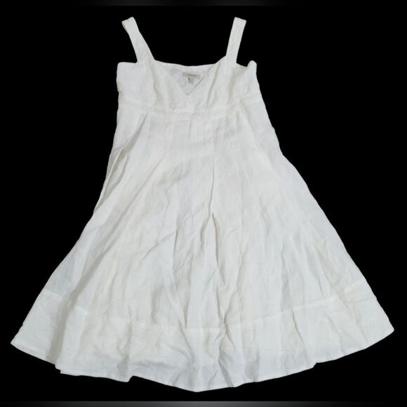 Burberry white linen sleeves dress size 12 - Picture 5 of 13